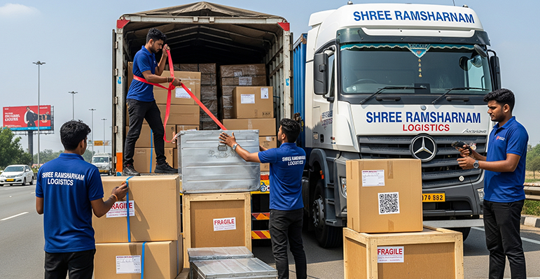 Shree Ramsharnam Logistics ensuring safety and security during cargo transit
